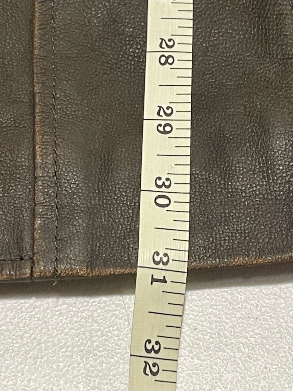 Vintage 90s Isabella Bird Sz M Mid-length Med-Dark Brown Genuine Leather Coat - Picture 11 of 11